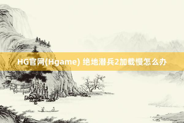 HG官网(Hgame) 绝地潜兵2加载慢怎么办